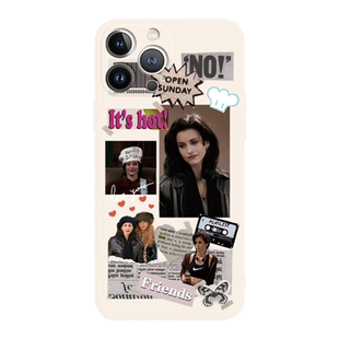 老友记适用iphone苹果15promax手机壳14plus美剧13mini台词语录12欧美17air复古xsmax创意16硅胶8plus软壳7套