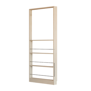 超薄门后夹缝落地书架收纳展示陈列柜实木洞洞板置物架家用绘本架