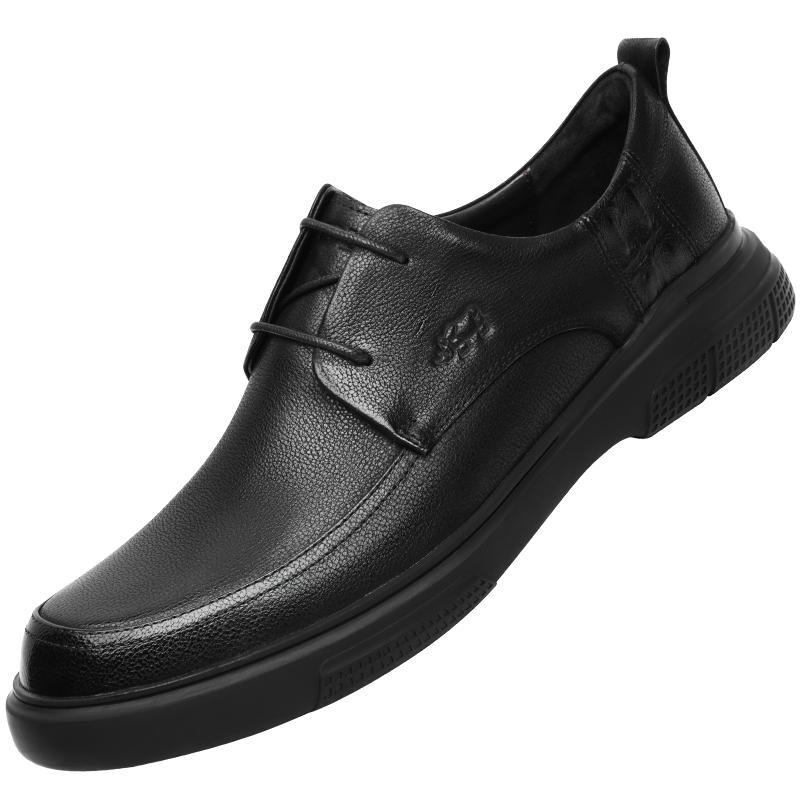 【断码特价】VOLO/犀牛皮鞋真皮一脚蹬秋爸爸鞋商务休闲皮鞋软底