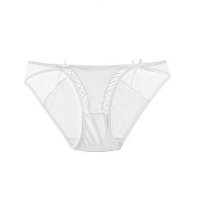性感冰丝无痕低腰系带女三角裤