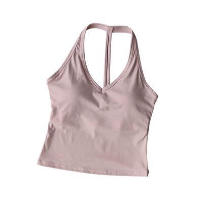 挂脖瑜伽服背心防震运动内衣女
