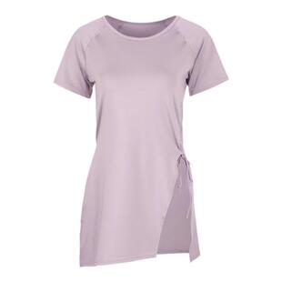 跑步速干衣女健身T恤休闲透气显瘦中长款遮臀运动瑜伽服上衣春夏