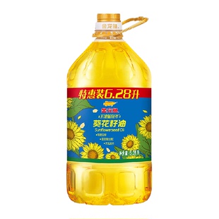 金龙鱼不油腻轻年葵花籽油6.28L富含维生素E