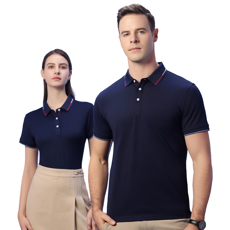 夏季高端定制短袖POLO衫订做t恤男 全棉翻领工作服刺绣印字图logo