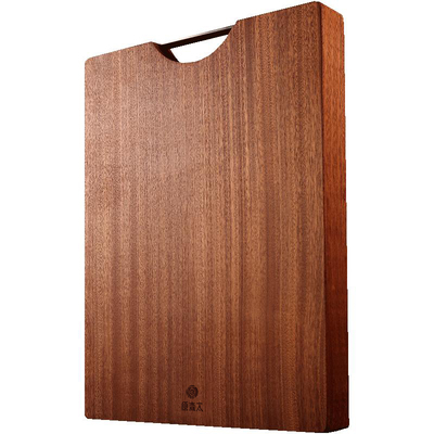 原森太菜板家用防霉抗菌切菜板整木乌檀木砧板实木案板厨房专用