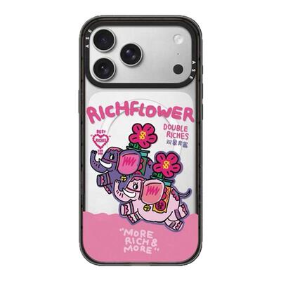 CASETiFiY联名RICH FLOWER有钱花第二弹16pro适用于iphone17ProMax苹果15plus手机壳14好运磁吸华强北平替女