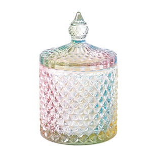 糖缸玻璃糖果罐咖啡方糖罐糖盅精致带盖北欧轻奢糖果收纳盒放糖罐