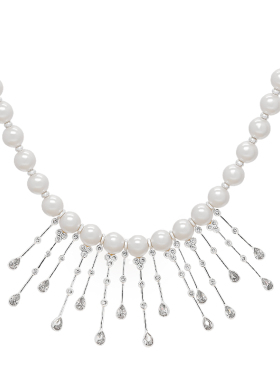 LAMUANA流光星落系列珍珠choker复古项链原创设计短款颈链60732