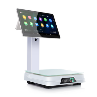 客如云2C称重收银一体机扫码点餐机收银秤商用餐饮点菜点单机超市便利店小型水果店收银系统软件美团外卖接单