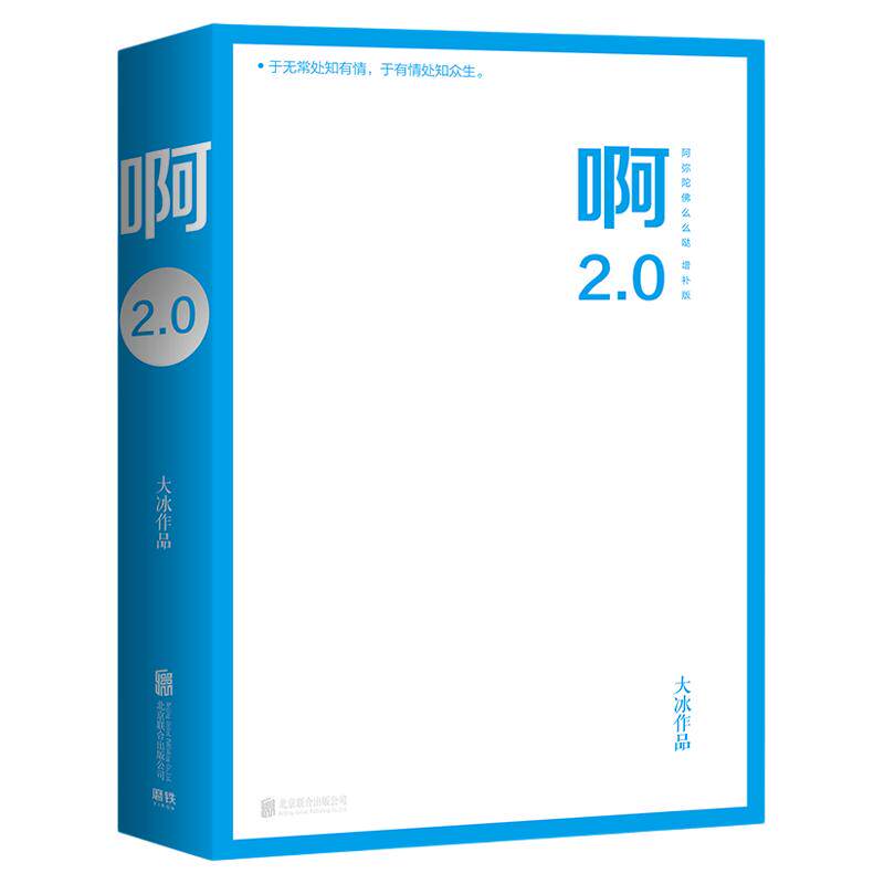 【官方直发】啊2.0大冰202短篇小说集/故事集