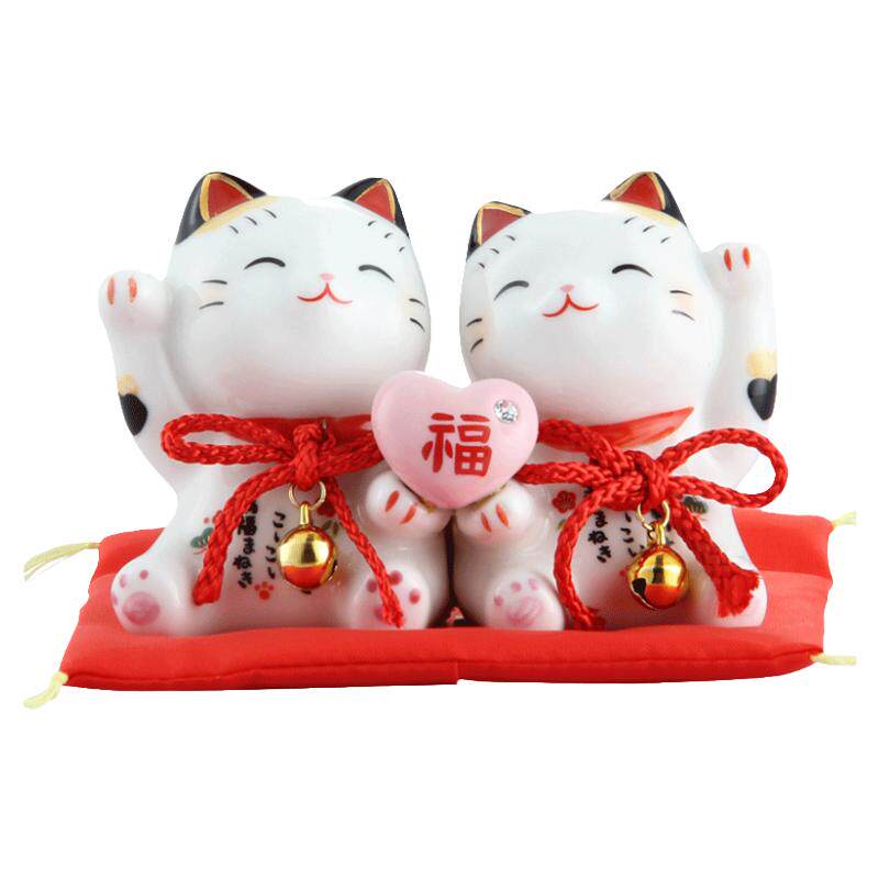 手工制日本药师窑财源广进招财猫