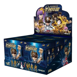 卡游圣斗士星矢可动人偶圣域传说第1弹全电镀闪耀积木盲盒玩具