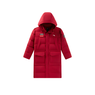 热返升温8度-安踏儿童长款羽绒服