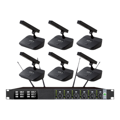 一拖二四六八无线桌面会议话筒