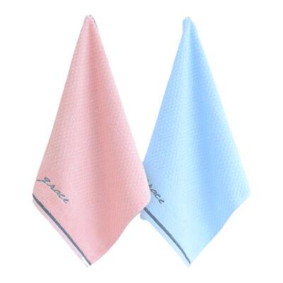 2条洁丽雅小毛巾纯棉洗脸擦汗巾