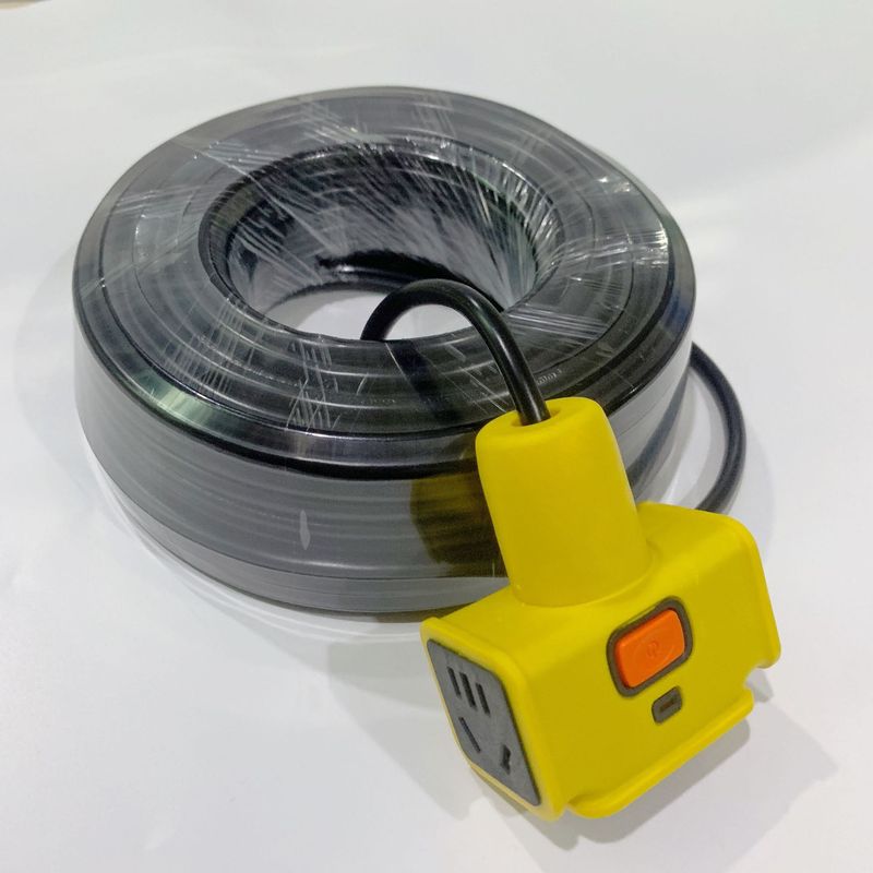 工地耐磨接线板工程地拖插座防摔拖线板插排长线排插大功率延长线