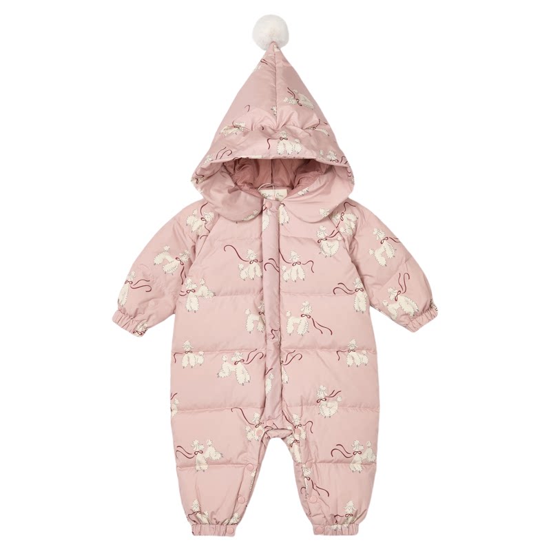 RC童装婴小童精灵帽羽绒服连体