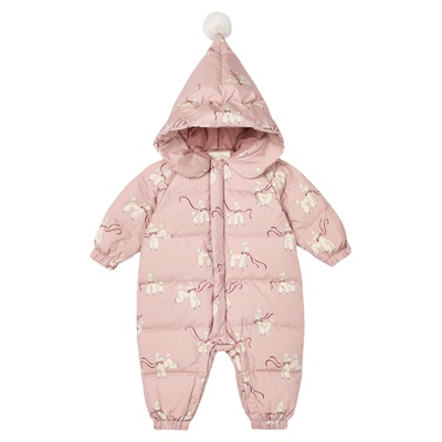 RyleeCru商场同款婴儿羽绒连体衣爬服秋冬男女宝爬衣25冬1上新