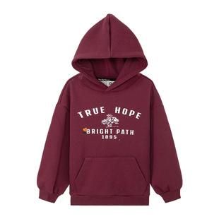 左西童装男童加绒卫衣2025新款儿童秋冬装连帽外套中大童冬季上衣