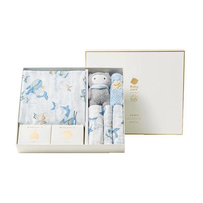babycare新生儿纯棉抱被礼盒