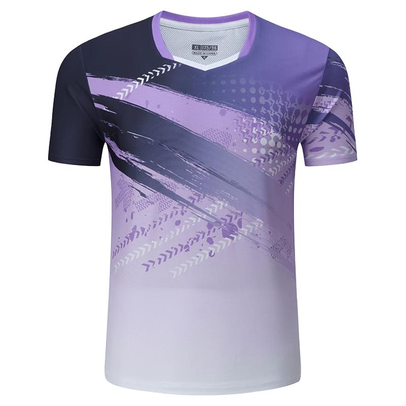 2025新款速干透气羽毛球服印logo套装情侣款运动乒乓球服团购定制