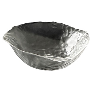 高级感玻璃水果盘家用茶几轻奢蔬菜沙拉碗高颜值干果盘糖果零食盘