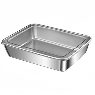 不锈钢食物收纳盒可冷冻带盖食品级商用摆摊野餐饭盒冰箱专用盒子