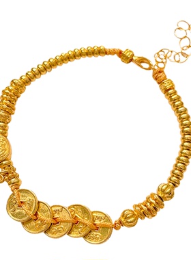 气质精致小众铜钱葫芦高级手链