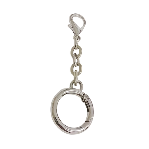 DIY短链双扣电镀龙虾扣上下开口金属饰品包挂件配件毛球挂件扣环