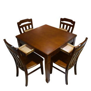 全实木餐桌正方形掼蛋桌小方桌八仙桌棋牌桌方桌打牌桌茶桌四方桌