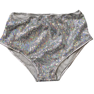 夜店酒吧现代舞DS演出服车模宝贝中低腰性感弹力亮片三角短裤热裤