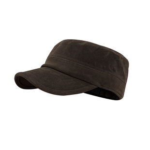 复古棕色平顶马术帽大头围老钱风贝雷帽画家报童帽秋冬大号大码