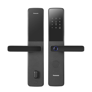 【政府补贴】松下W1212指纹电子密码锁半自动入户门防盗智能门锁