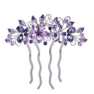 火之灵发梳插梳盘发女头饰高档优雅盘头发夹丸子头盘发器女士发卡