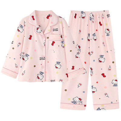 helloKitty德绒睡衣女款冬季套装