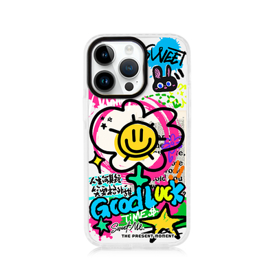 apple苹果17原创磁吸涂鸦多巴胺