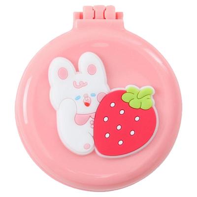 高颜值便携折叠气囊梳带镜子儿童女孩不伤头发可爱卡通迷你小梳子