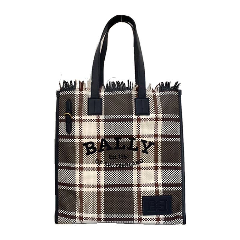 Bally/巴利羊皮编织托特包