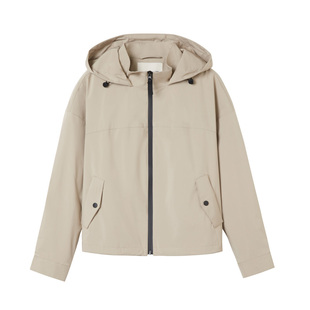 GANT/甘特秋冬新款女士短款连帽夹克宽松轻便舒适通勤休闲外套