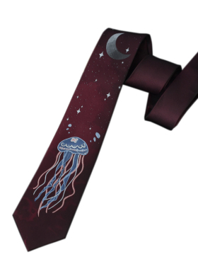 【卡拉物语】星夜水母 JK DK原创领带配件小物制服衬衫小物 包邮
