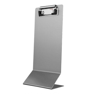 卓善剪贴板不锈钢桌牌号餐牌桌牌写字板菜单夹立牌展示牌饭店桌号