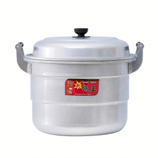 老式铝锅特厚纯铝蒸锅过年家用大容量烧水锅铝汤锅煤气燃气灶锑锅