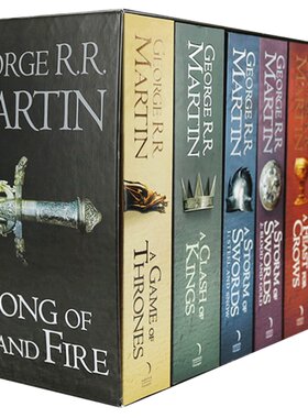 英文原版 冰与火之歌全套7册送地图 A Song of Ice and Fire 权力的游戏 国外经典英语文学小说套装全集 A Game of Thrones