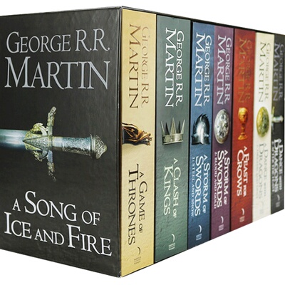 英文原版 冰与火之歌全套7册送地图 A Song of Ice and Fire 权力的游戏 国外经典英语文学小说套装全集 A Game of Thrones