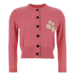 26春新款IS法式甜美针织开衫女修身短款显瘦棉羊毛软糯八分袖多色