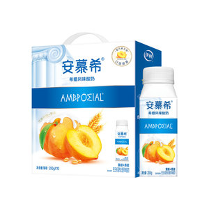 安慕希黄桃燕麦酸奶整箱200g*10