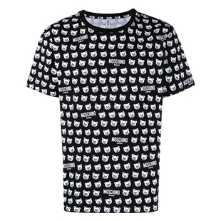 moschino/莫斯奇诺潮牌男士小熊休闲短袖圆领T恤 A0708,9420