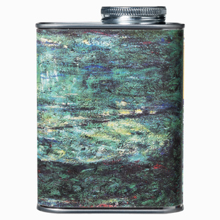 咖啡豆密封罐油画风马口铁盒储存保鲜呼吸铁罐200克装储存罐