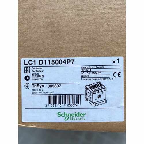 交流接触器LC1 D115004P7，捷克原装，2议价