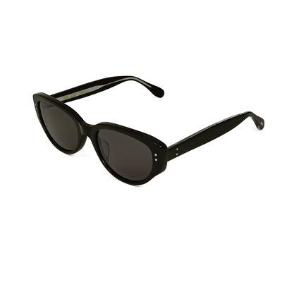 新款王嘉迩同款板材黑白猫眼墨镜